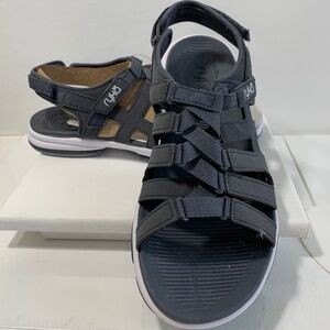 New Ryka walking  sandals grey and white 7.5